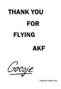 Thank You For - FLYING AKF